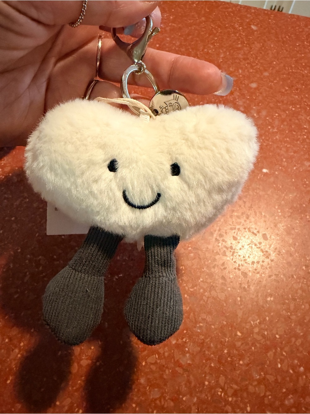 Jellycat NWT Heart Bag Charm